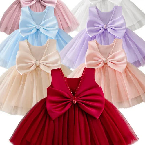 Pageant Wholesale Cute Beautiful Fashion Ball Gown Fancy Casual Floral Dresses Flower Baby Girl Dress Luxury