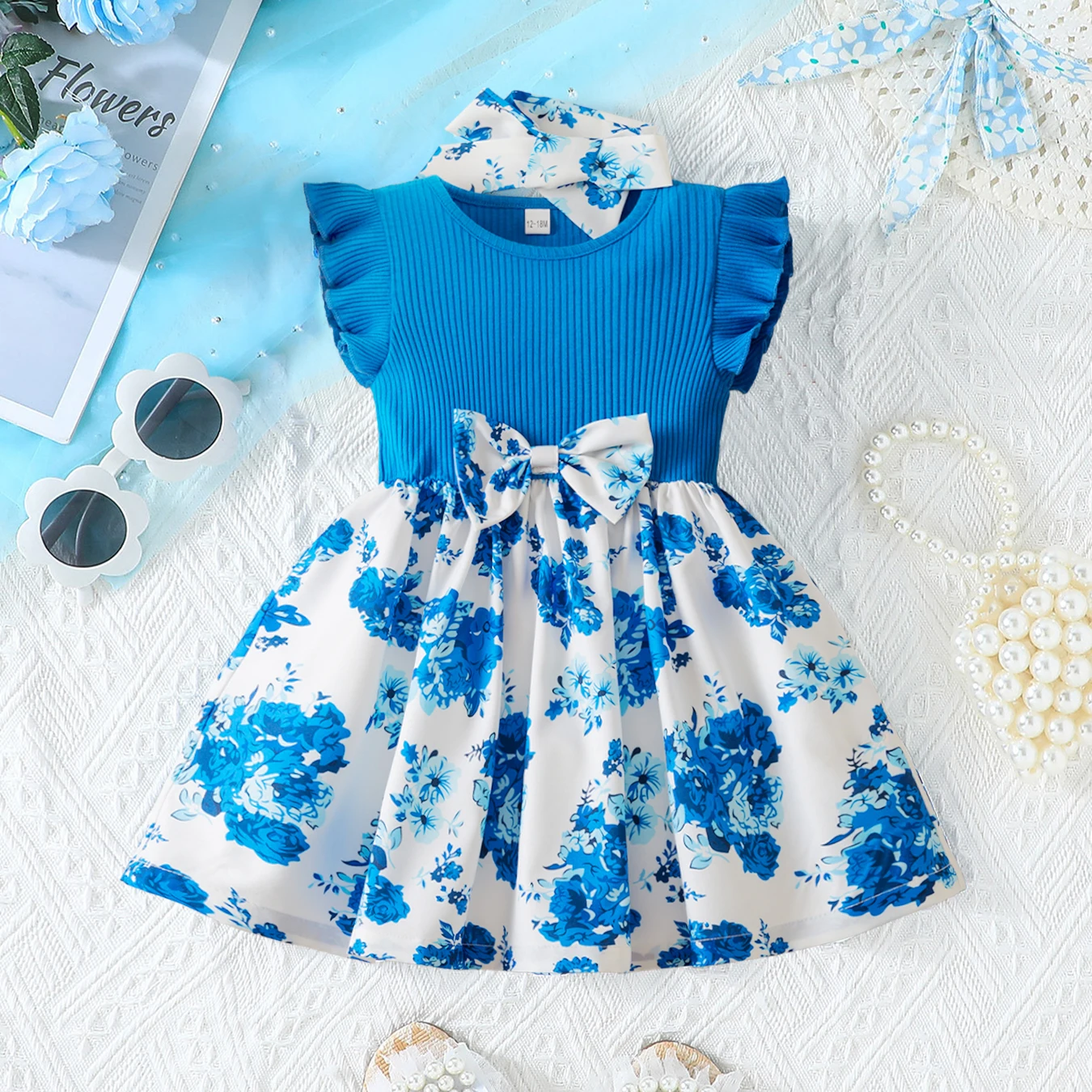 Kids Birthday Dresses for Girls 0 to 3 Years Flower Elegant Vintage Baby Girl Princess Dresses Toddler Kids Wedding Party Dress - Image 2